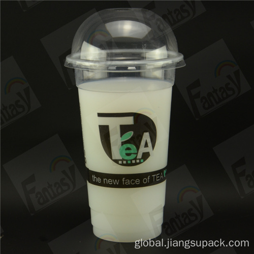 Custom Pp Blister Cup PP Blister Cup Transparent Milk Tea Beverage Cup Factory